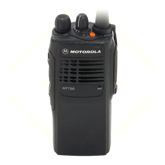 Motorola HT750 - UHF/VHF/Low Band - Radio Руководство пользователя