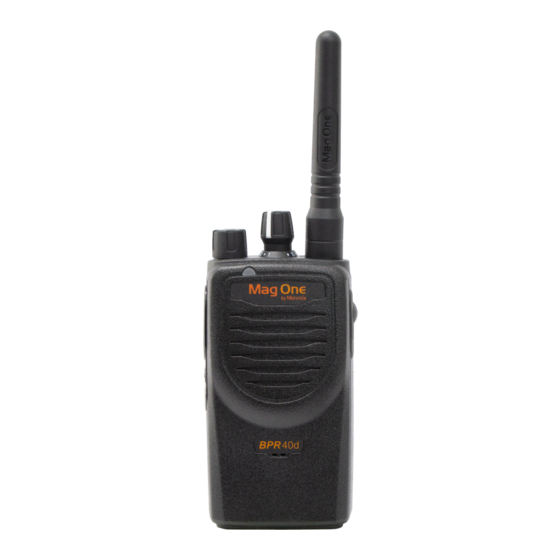 Motorola Mag One BRP 40 Gebruikershandleiding