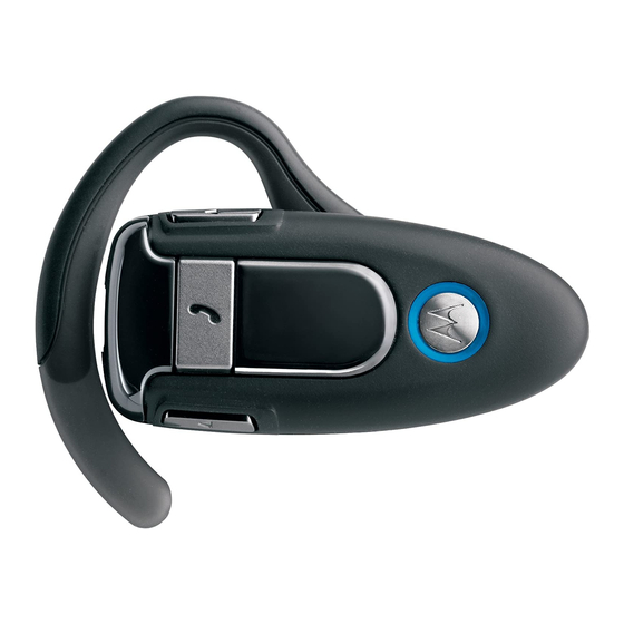 Motorola BLT04 - H500 Bluetooth Headset Commencer ici Manuel