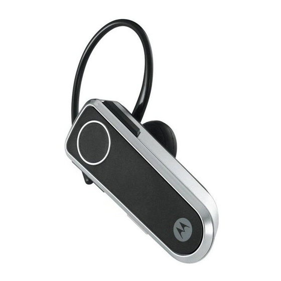 Motorola H620 - Headset - Over-the-ear Посібник