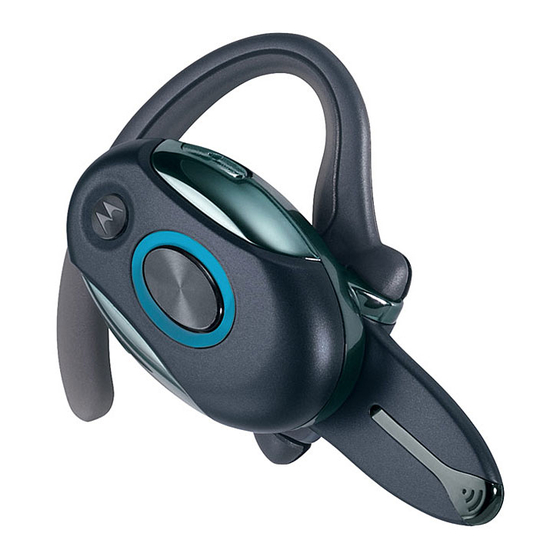 Motorola H715 - Headset - Over-the-ear Snelstarthandleiding