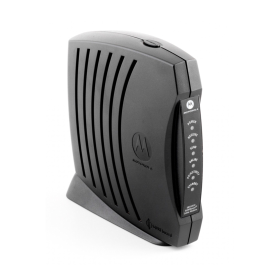 Motorola SB5101 - SURFboard - 30 Mbps Cable Modem Руководство пользователя