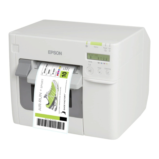 Epson TM-C3500 Series 빠른 인쇄 매뉴얼