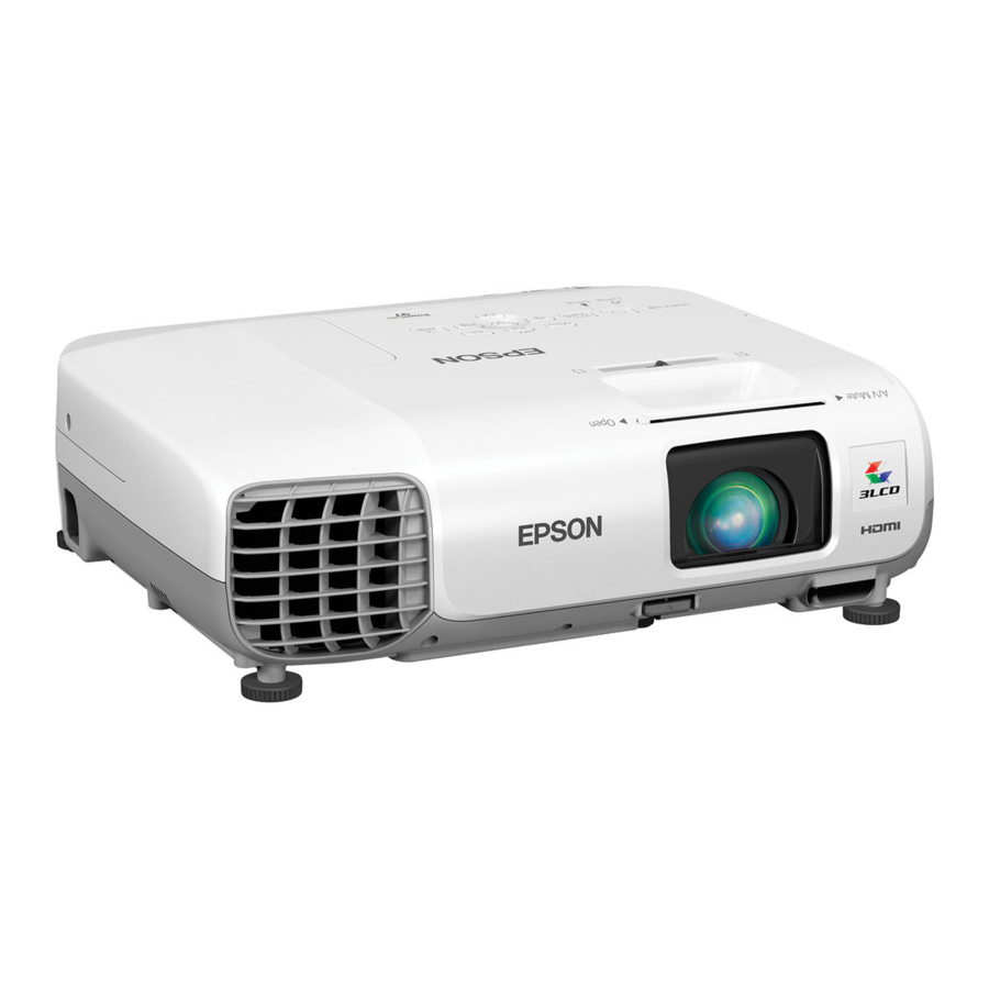 Epson PowerLite 955W Panduan Pengoperasian