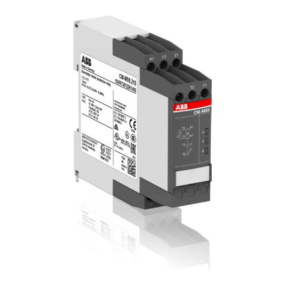 ABB CM Series Instruções de utilização e de instalação