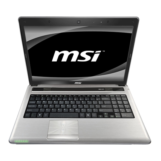 MSI CX623 Producthandleiding