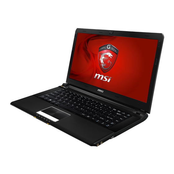 MSI GE40 Handleiding demonteren