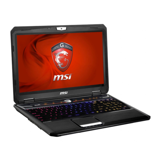 MSI GT60 Руководство пользователя