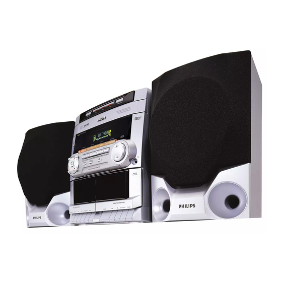 Philips 3 DISC SHELF SYSTEM W-10W FWC1C37 Руководство пользователя