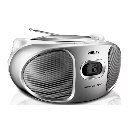 Philips AZ102B Kullanıcı Kılavuzu