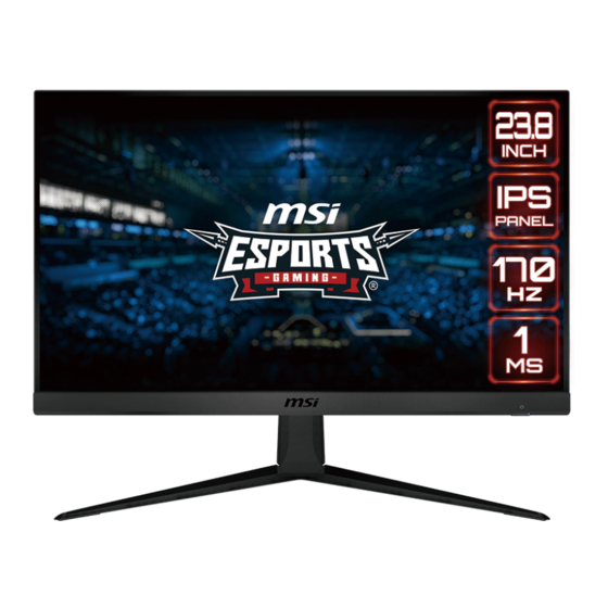 MSI G2422 Manual do utilizador