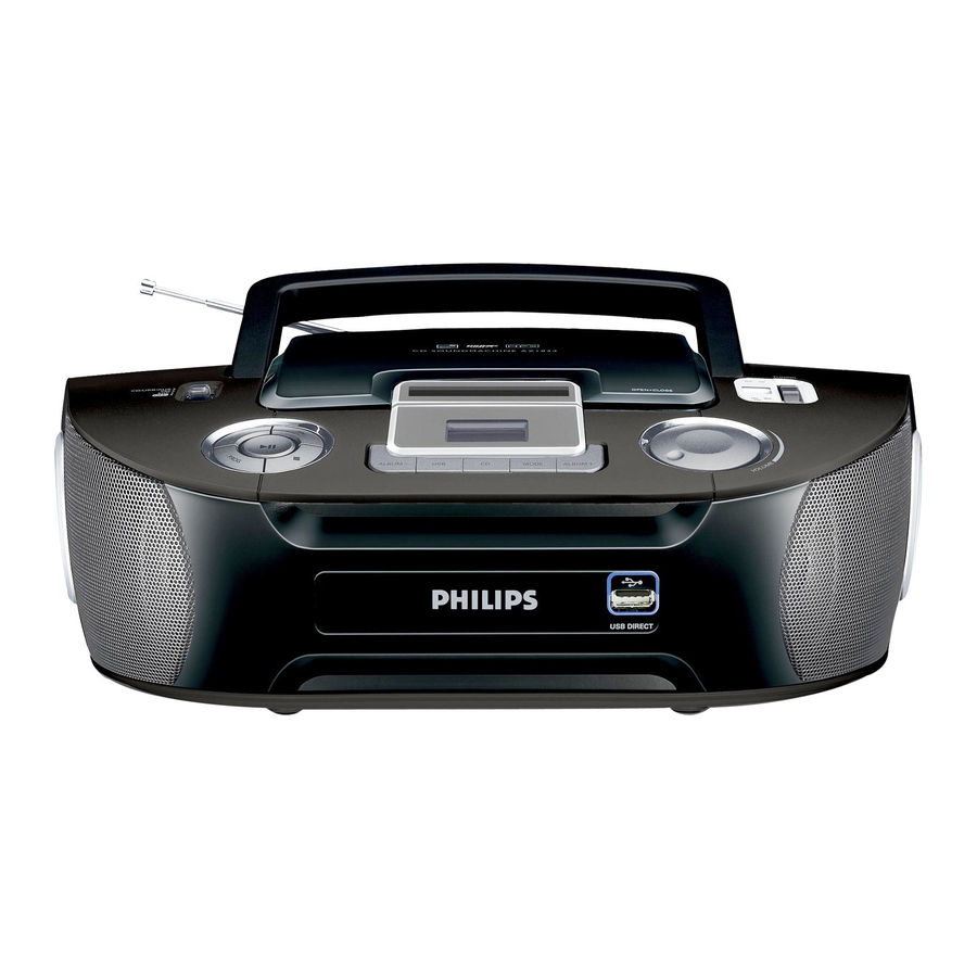 Philips AZ1834 Manuel de l'utilisateur