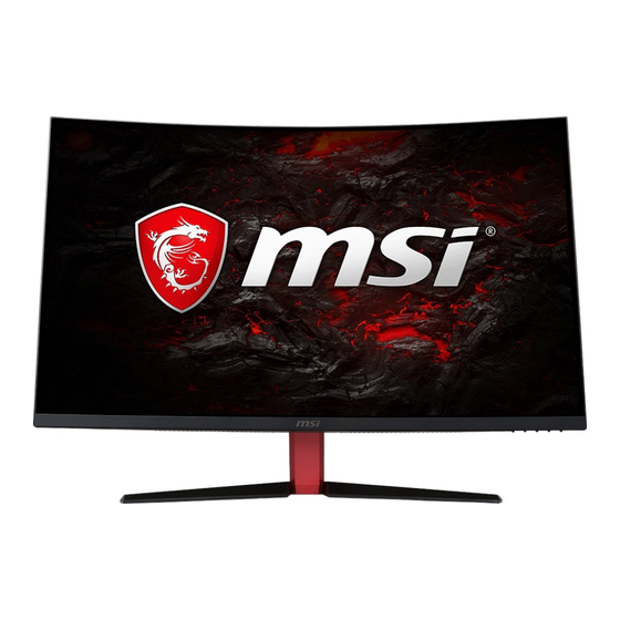 MSI Optix AG32C Посібник користувача