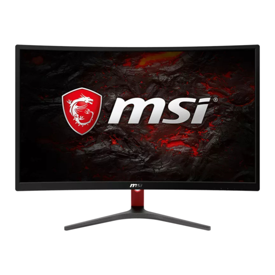 MSI Optix G24 Series Посібник користувача