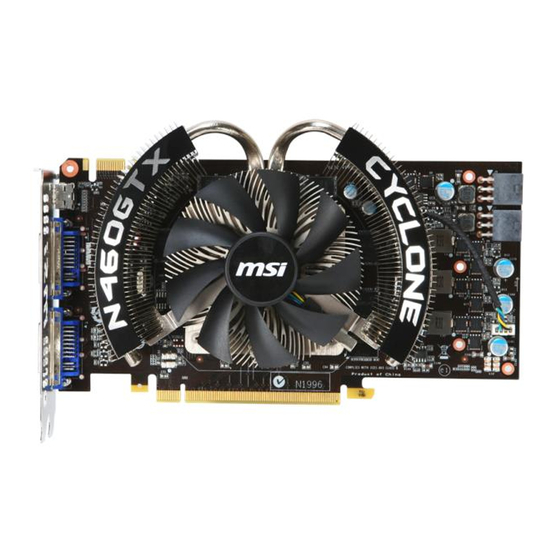 MSI N460GTX series User Manual