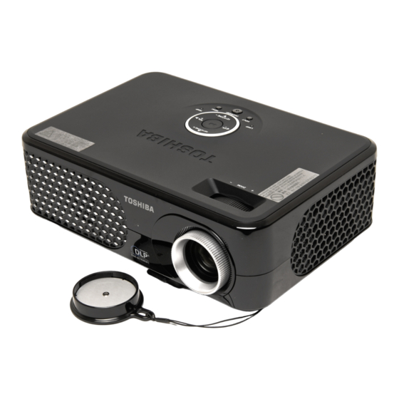 Toshiba TDP-SP1U - SVGA DLP Projector Kullanıcı El Kitabı