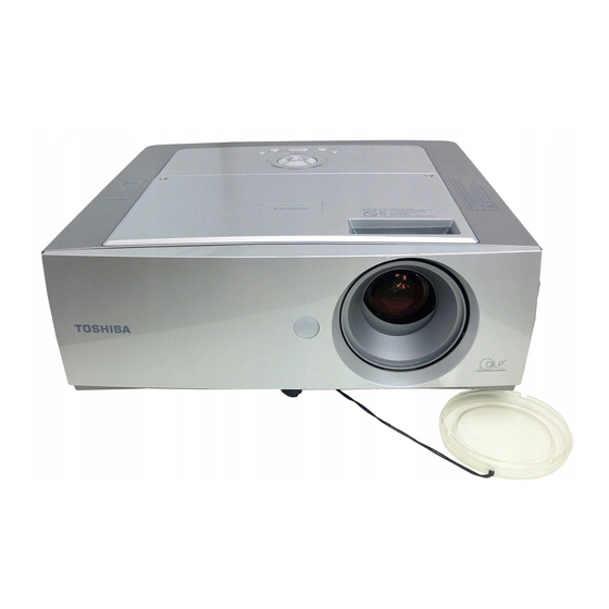 Toshiba TDP-T350 - XGA DLP Projector Owner's Manual