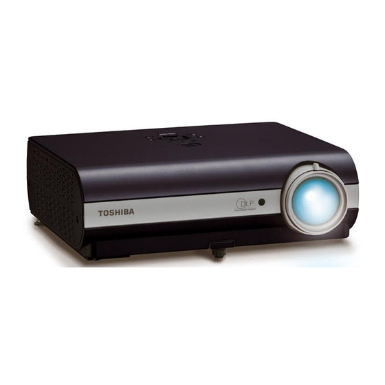 Toshiba TDP-T45U - XGA DLP Projector Owner's Manual