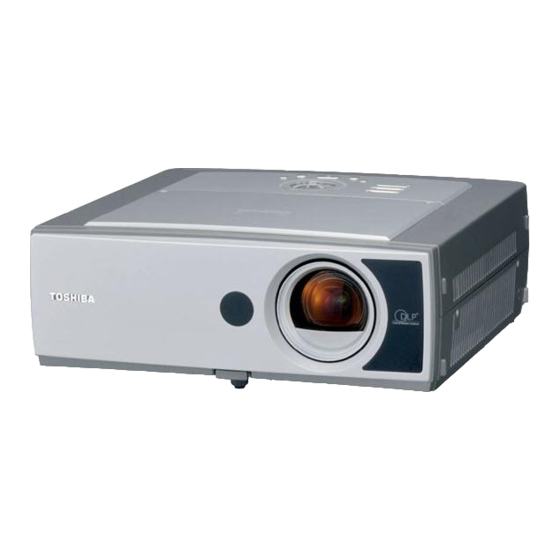 Toshiba TDP-TW355 Посібник користувача