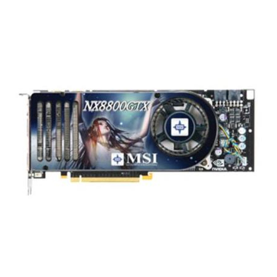 MSI NX8800GTX series Handbuch installieren