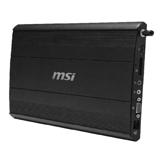 MSI WindBOX Series Manuel de l'utilisateur