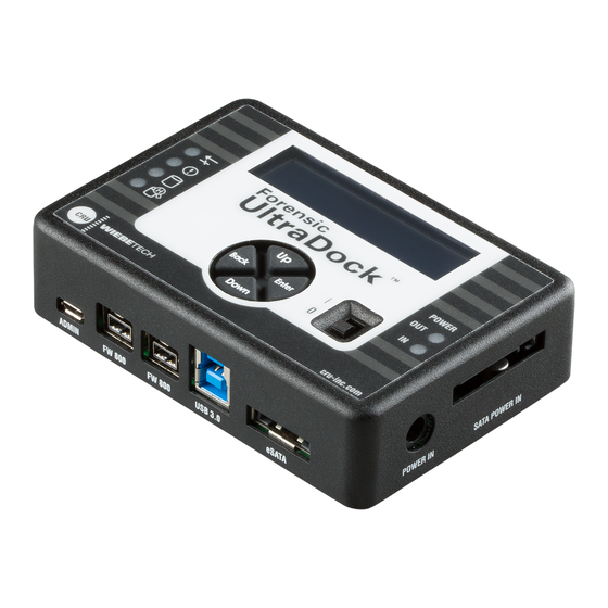 CRU WiebeTech Forensic UltraDock FUDv5.5 Panduan Memulai Cepat