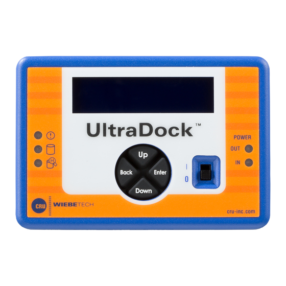 CRU WiebeTech UltraDock UDv5.5 Manual de início rápido