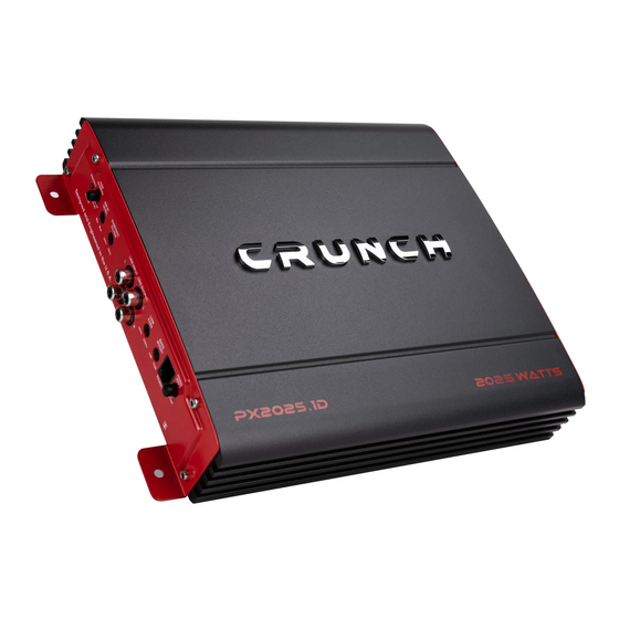 Crunch PX1025.2 Manuale di installazione rapida