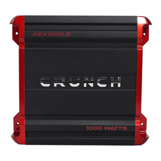 Crunch PZX4000.4 Schnellstart-Installationshandbuch