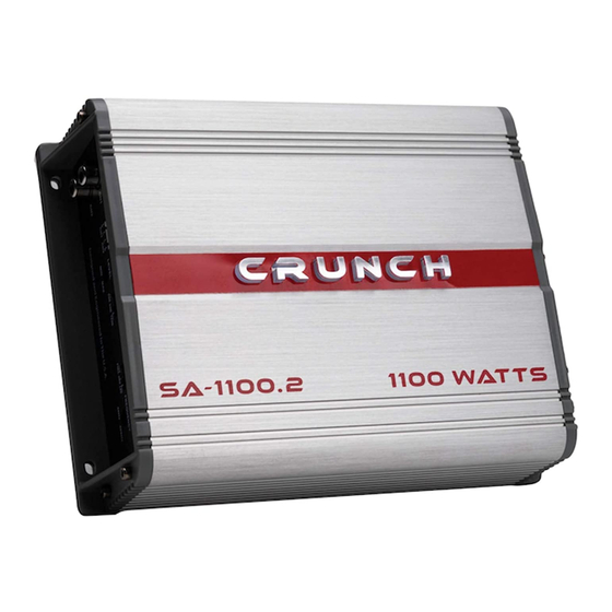 Crunch SA-1100.2 Schnellstart-Installationshandbuch