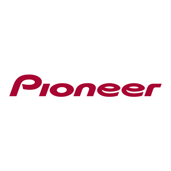 Pioneer Audio System 2016 iM Snelstarthandleiding