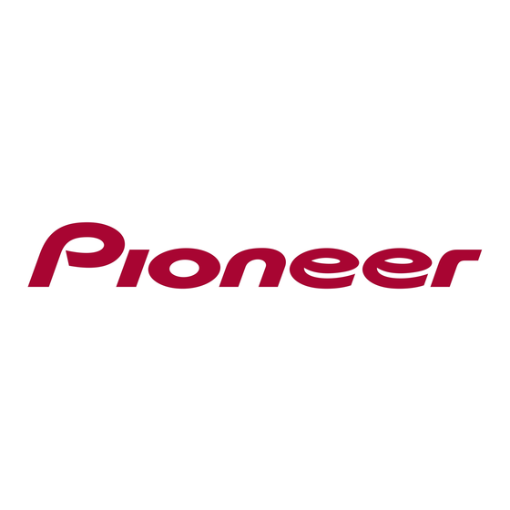 Pioneer AVH-1400DVD Hızlı Başlangıç Kılavuzu