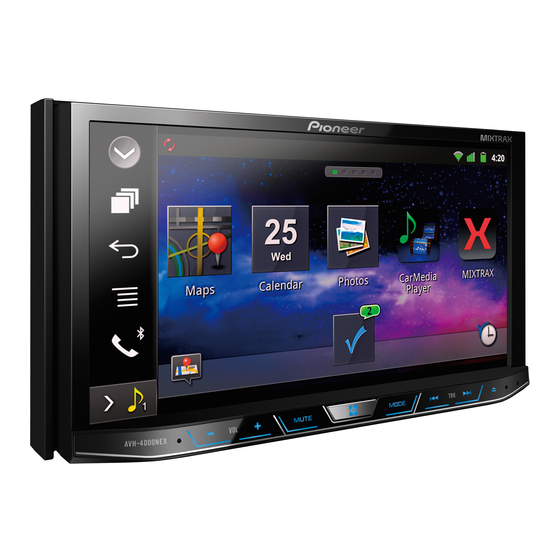 Pioneer AVH-4000NEX Firmware Update Manual