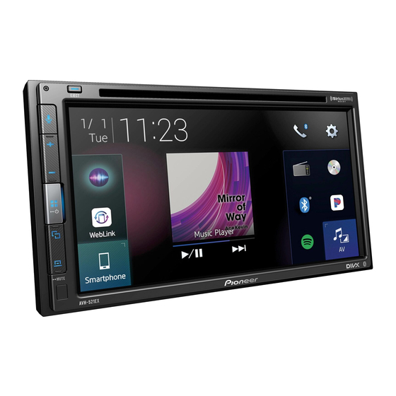 Pioneer AVH-521EX Manuel d'installation