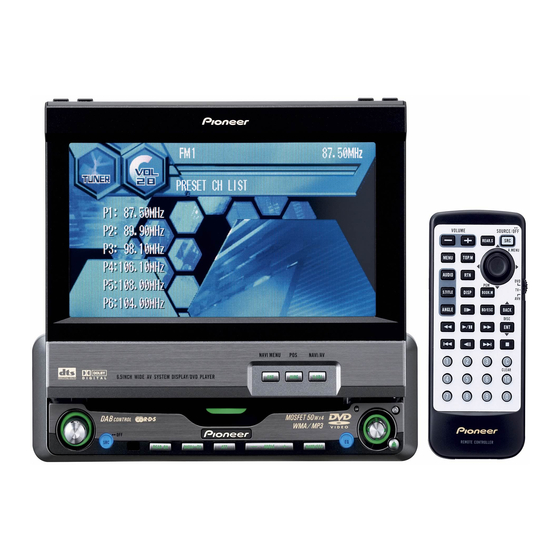 Pioneer AVH-P6600DVD Посібник з монтажу