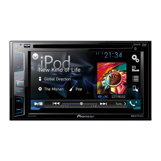 Pioneer AVH-X4700BS Instructions pour la mise à jour du micrologiciel du système