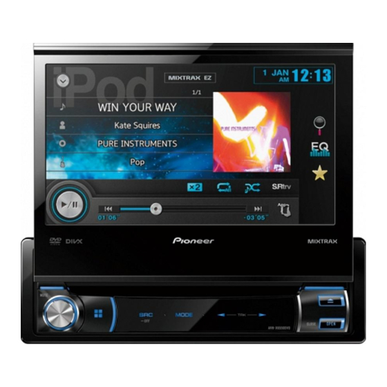 Pioneer AVH-X7550BT Prosedur Pembaruan Firmware