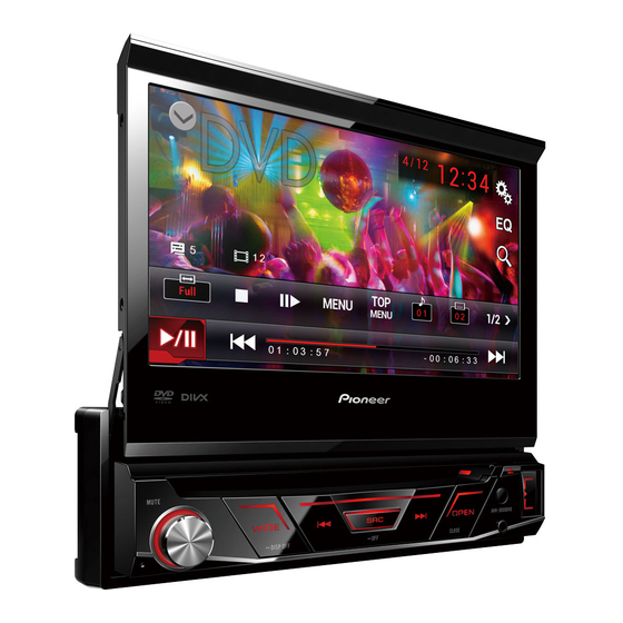 Pioneer AVH3850DVD Gebruikershandleiding