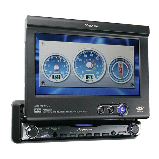 Pioneer AVIC-N1 Hardware-Handbuch