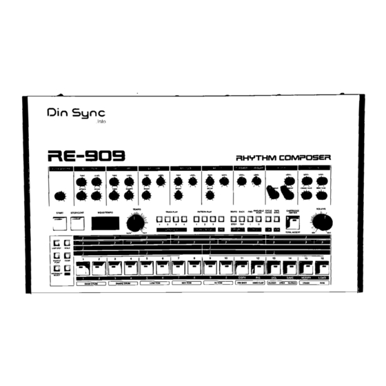 Din Sync RE-909 Instructions supplémentaires