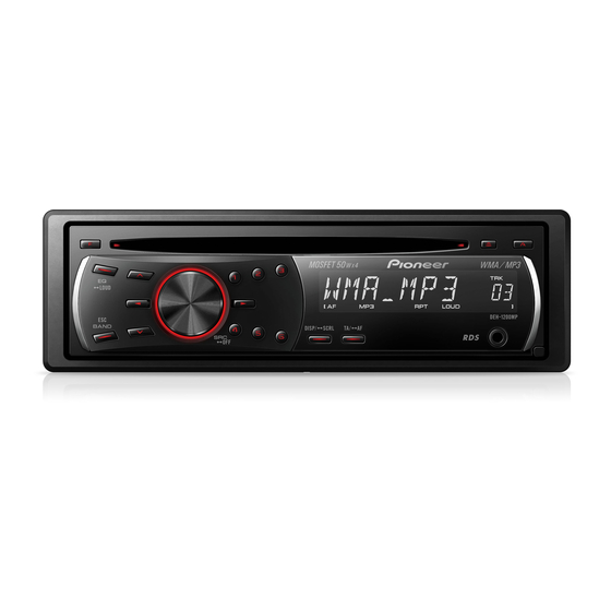 Pioneer DEH-1200MP Kullanıcı El Kitabı