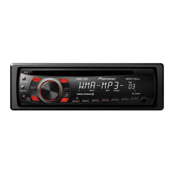 Pioneer DEH-1300MP Kullanıcı El Kitabı