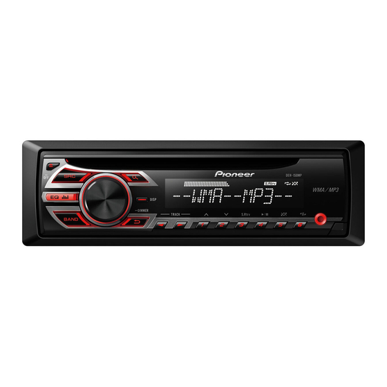 Pioneer DEH-150MP Kullanıcı El Kitabı