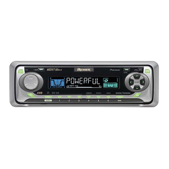 Pioneer DEH-340 Manuale di installazione