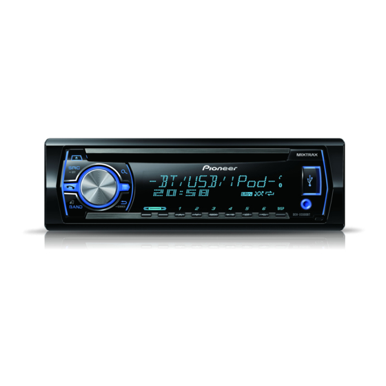 Pioneer DEH-4500BT Manuale di avvio rapido