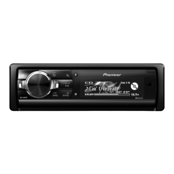 Pioneer DEH-80PRS Series Manuale di installazione