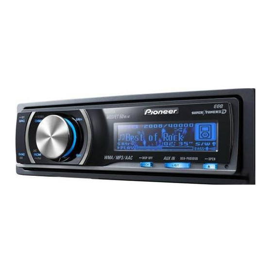 Pioneer DEH-P6050UB Installatiehandleiding