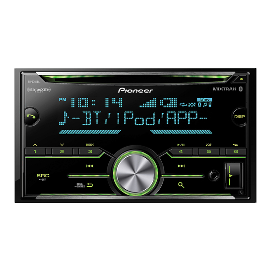 Pioneer MVH-S300BT Инструкции по обновлению прошивки системы