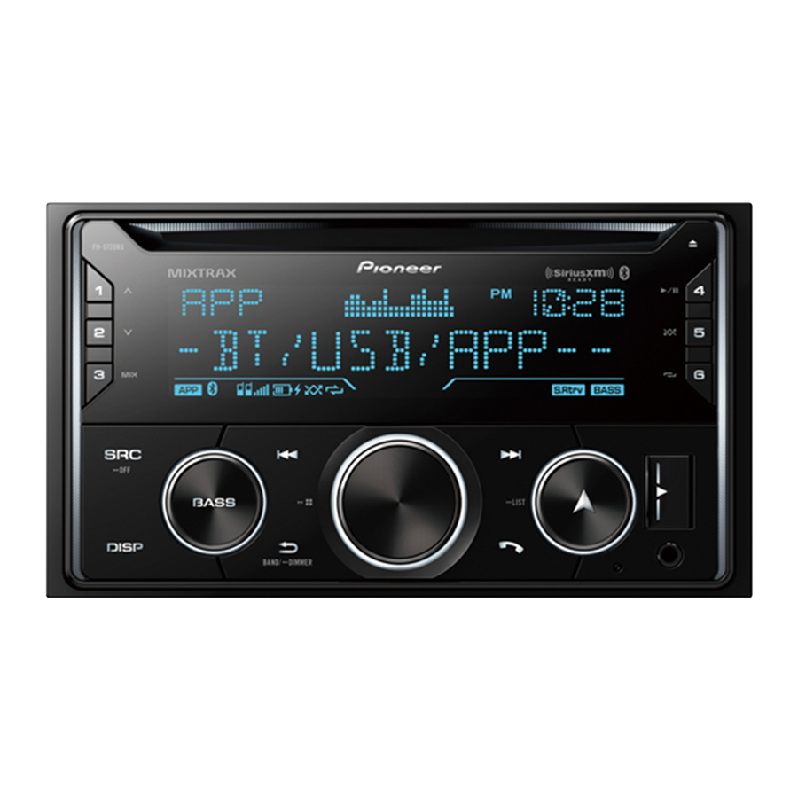 Pioneer MVH-S420BT Инструкция по обновлению прошивки