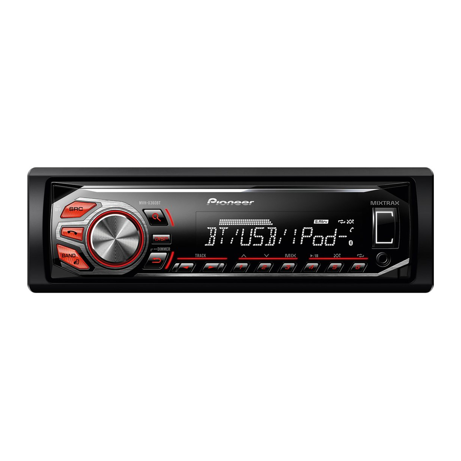 Pioneer MVH-X365BT Servis Kılavuzu